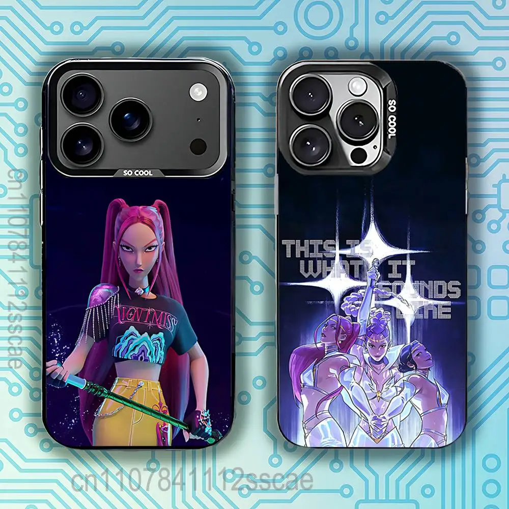 

KPop D-Demon H-Hunters Phone Case For iPhone 17,16,15,14,13,12,11,Pro,Max,Plus,E,Air,Mini Black Tpu IMD Cover