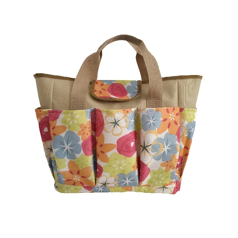 

Garden Tool Bag, 9 Pockets Gardening Bag, Heavy Duty Oxford Garden Tote Caddy (Tools NOT Included), 12.3'' x6.3'' x19.3''