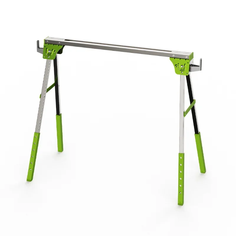 2026 Foldable Metal Sawhorse, Sawhorse Load-bearing 1200KG Multifunctional Iron Portable Workbench