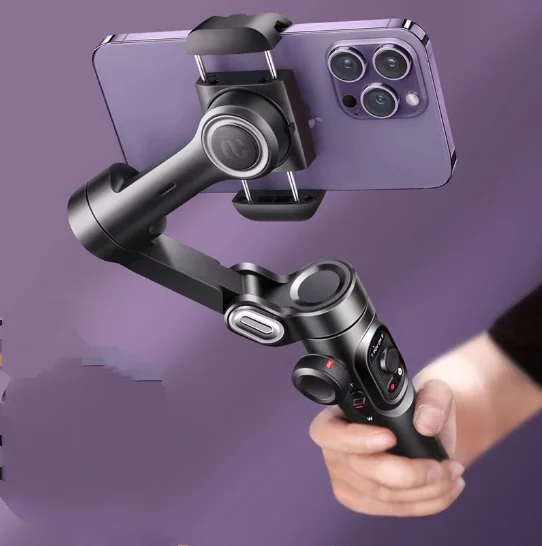 

2024 Hot Selling Selfie Three-Axis Anti Shake Handheld Gimbal Mobile Stabilizer Foldable and Easy To Carry Tripod Stabilizer