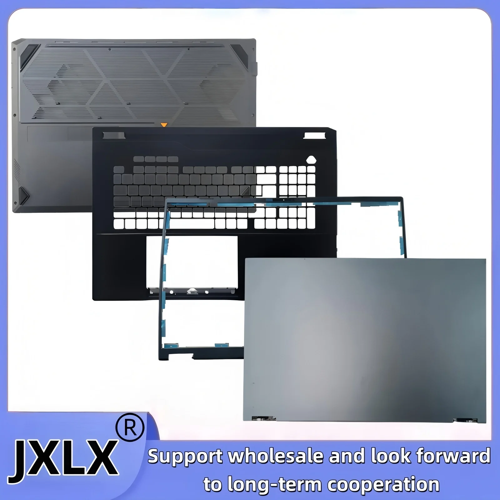 JXLX® New for ASUS TUF Gaming A18 FA808UM FA808 FX808 FA808UH Laptop LCD Back Cover Top Case/LCD Bezel/Palmrest Cover/Bottom
