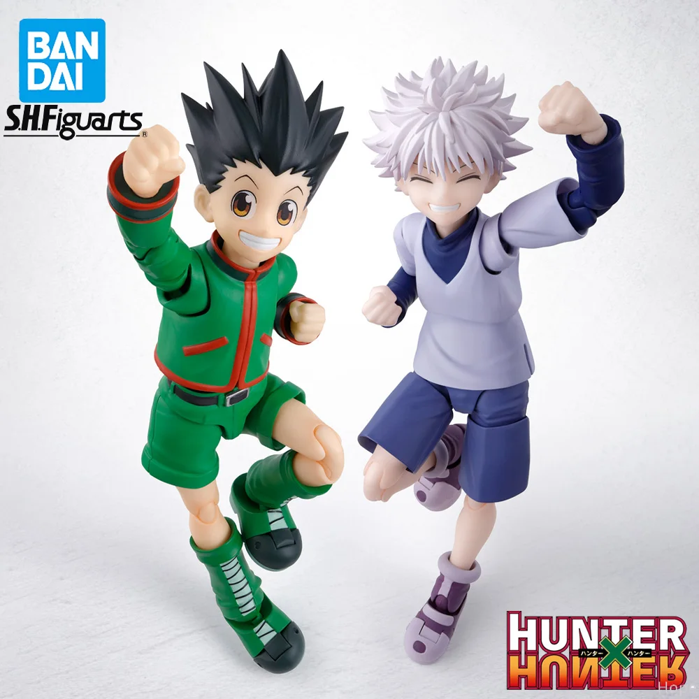 

В наличии оригинальная фигурка BANDAI SHFiguarts HUNTER HUNTER Gon Freecss Killua Zaoldyeck, фигурка аниме, экшн-модель, оригинальная игрушка в штучной упаковке