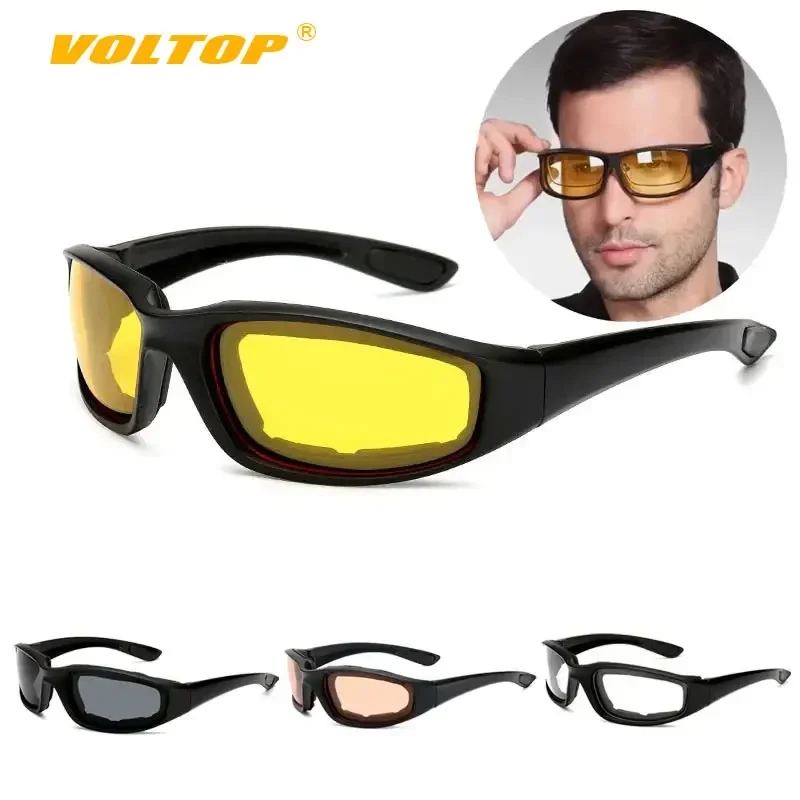 

Motorcycle Glasses for Men Woman Night Vision Moto Goggles Windproof Sunglasses Driving Riding Cycling Skiing