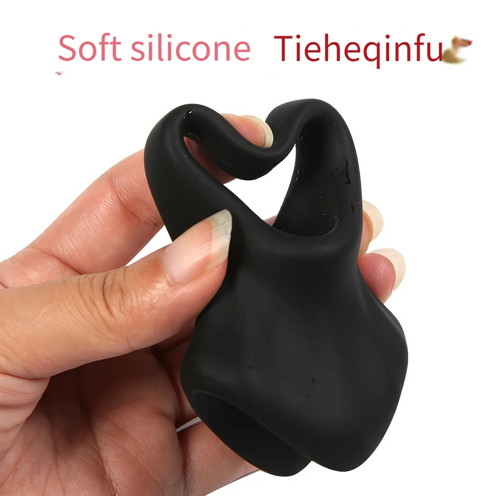 قابلة لإعادة الاستخدام سيليكون القضيب الدائري السائل المنوي قفل تأخير القذف الوقت دائم خاتم الديك للأزواج لعبة الجنس الكبار للرجال #1