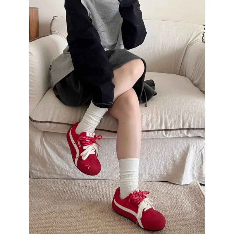 Women's German Training Shoes 2025 New Spring Autumn Hot Fashion Casual Sports Sneakers Comfortable White Shoes