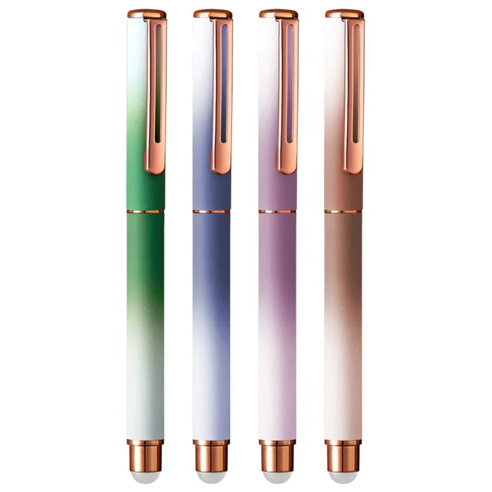 New 0.38mm Tip Fountain Pen Replaceable Ink Sac Colorful Neutral Pen Erasable Calligraphy Ink Pens Writing Drawing Tool