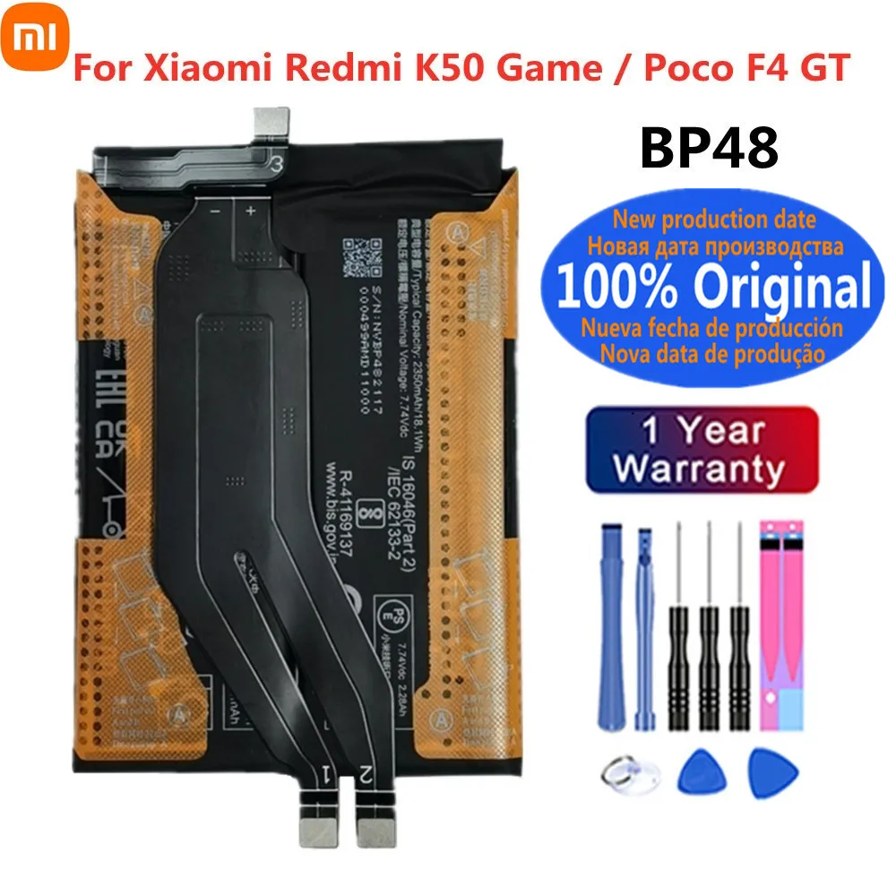 BP48 BP49 BM5E BM5F Original Battery For Xiaomi K40S K50 Pro K50Pro /K50 Game / Mi Poco F4 GT Phone Batteries + Free Tools - Image 2