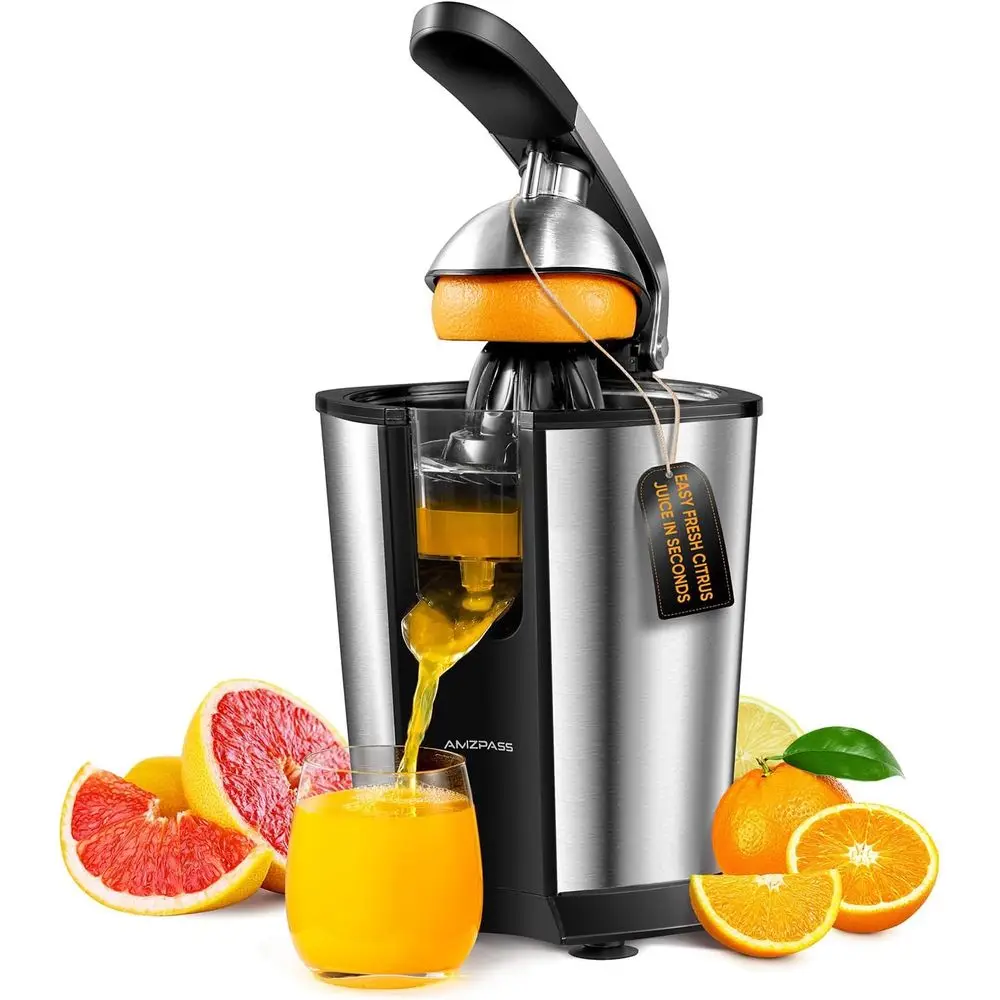 

Dual Cone Citrus Juicer with Soft Grip Handle for Fresh Orange, Lemon, Lime, and Grapefruit Juice