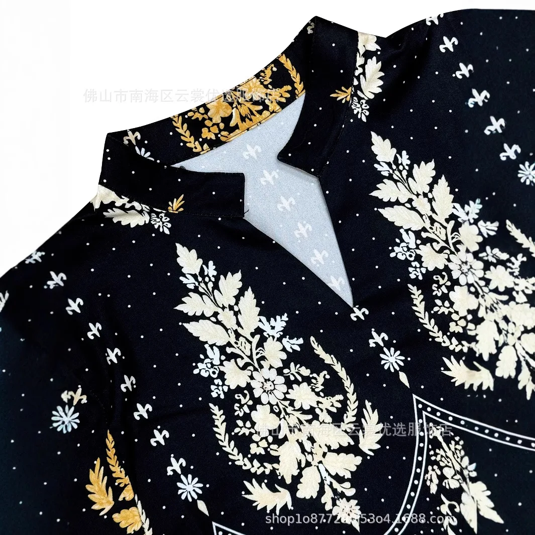 فستان نسائي بتصميم عتيق في الشرق الأوسط مطرز بعرقية إسلامية عصرية للخريف والصيف مجموعة ملابس الرياح الجنسية