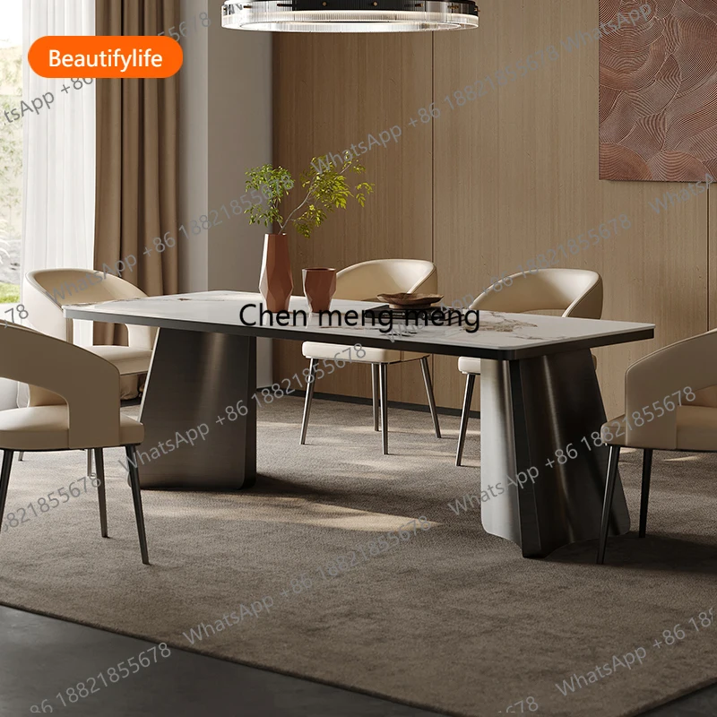 

A48 Aesthetics High Quality Restaurant Table Modern Simple Light Luxury Lounge Design Dining Table Unusual Muebles Home Furnitur