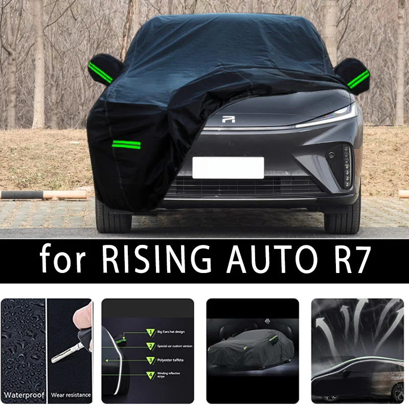 

For RISING AUTO R7 Outdoor Protection Full Car Covers Snow Cover Sunshade Waterproof Dustproof Exterior Car accessories