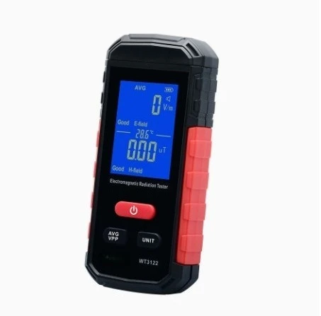 Electromagnetic Field Detector Portable EMF Meter for Home Office Safety Check High Sensitivity Sound and Light Alert WT3122