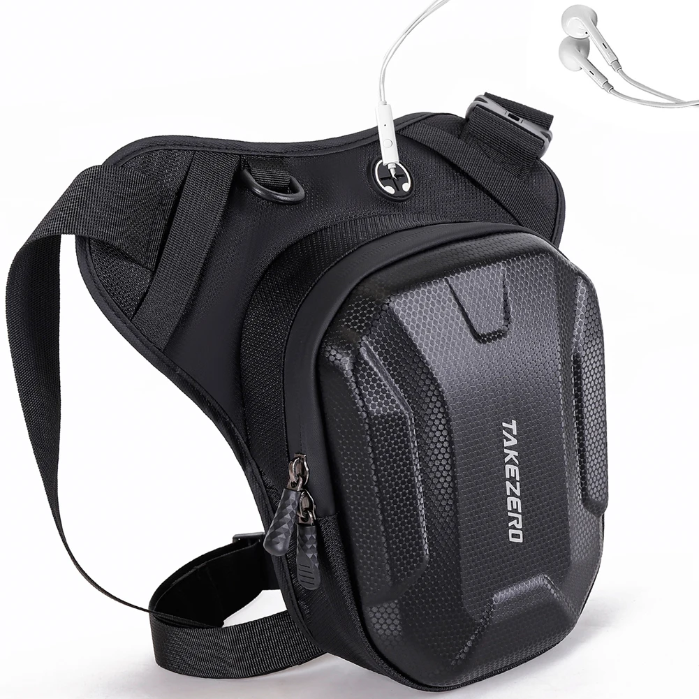 

Motorcycle Drop Leg Bag Adjustable Motorbike Wasit Bag Large Capacity Bicycle Thigh Belt Bag for Outdoor Sports Ride