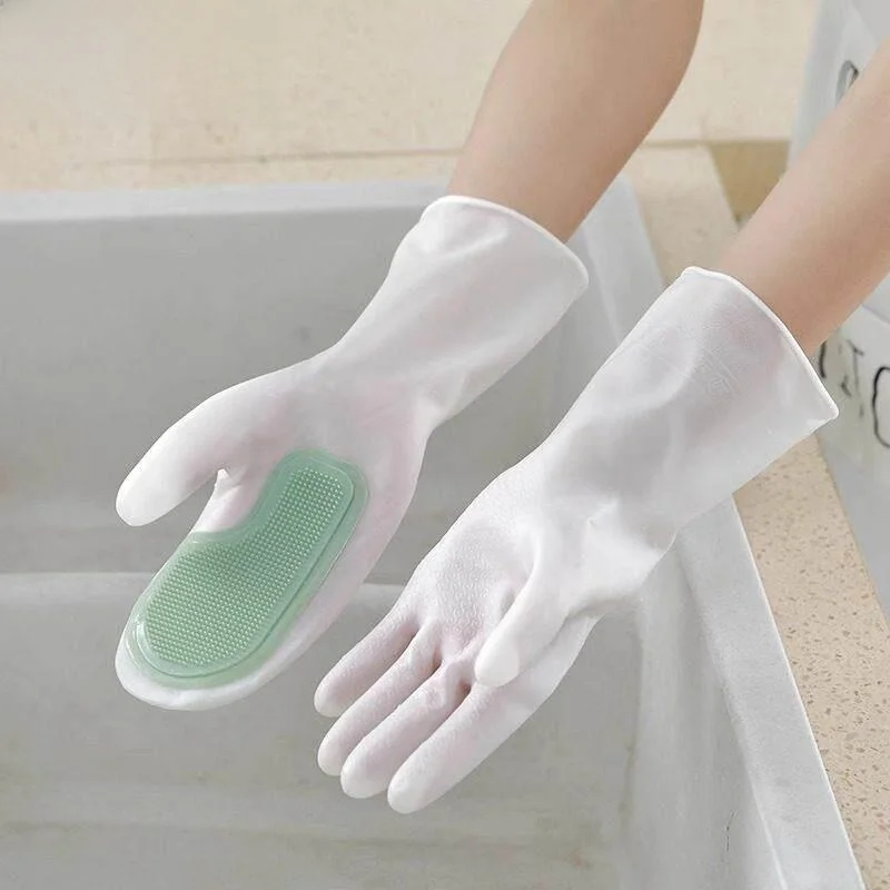 Waterproof Silicone Gloves Magic Cleaning Kitchen Gloves Women's Household Chores Durability Dishwashing Gloves Waterproof