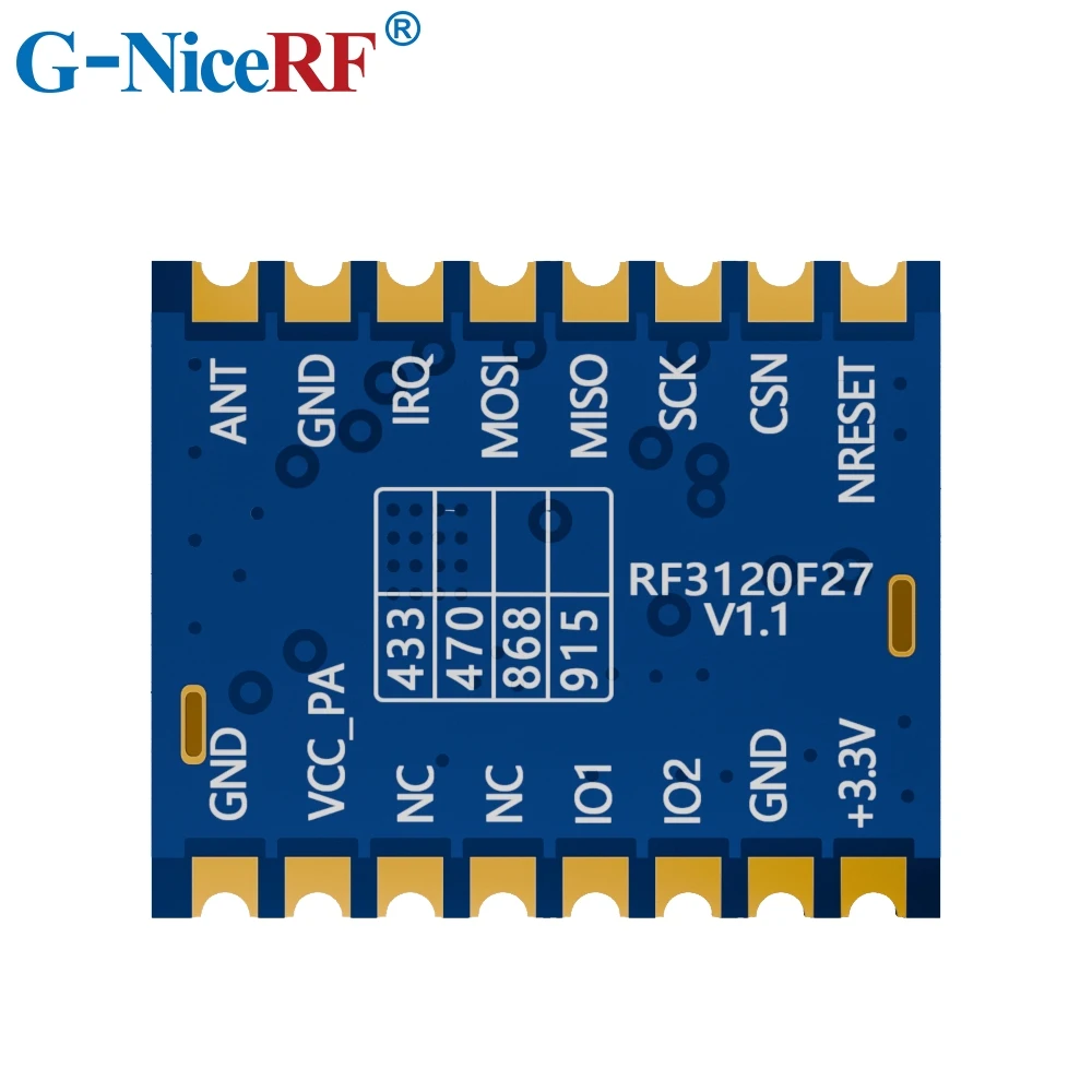 NiceRF|2PCS RF3120F27 800mW Wireless Transceiver Module 0.5ppm TCXO Crystal Oscillator
