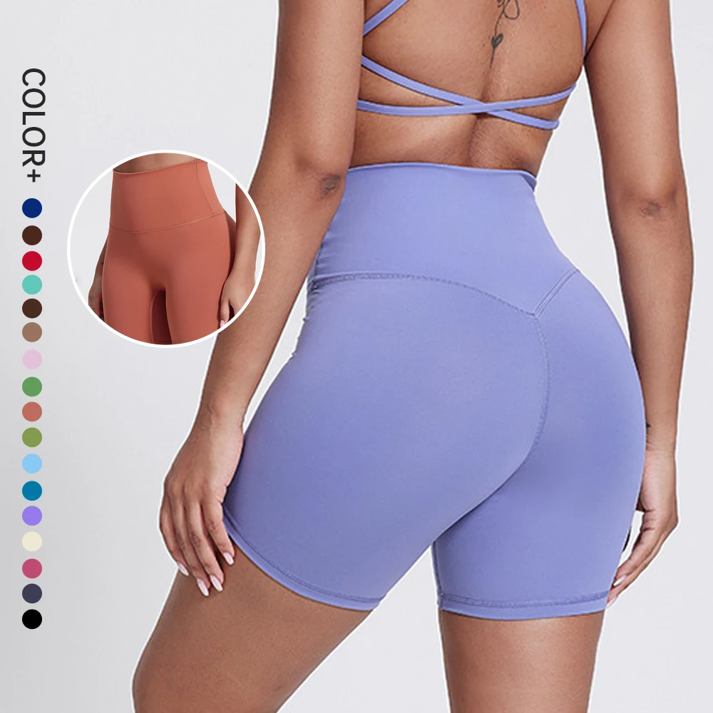 

SHINBENE Sculpt Cloud High Waist Gym Shorts for Women 6 Inch Premium Thick Yoga Workout Running Sports Active Pants