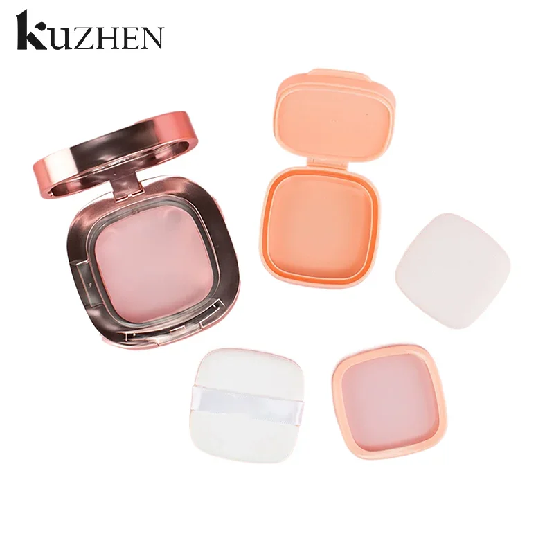 Platz Leere Luft Kissen Puff Box Tragbare Kosmetik Make-Up Fall Container Mit Pulver Schwamm Spiegel Für BB Creme Foundation Diy