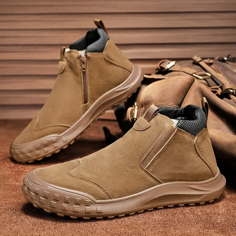 Winter Boots  New Plush Anti Slip Comfortable Outdoor Men's Sneakers Warm Cold Resistant Casual Men Boots Botas Para Hombre