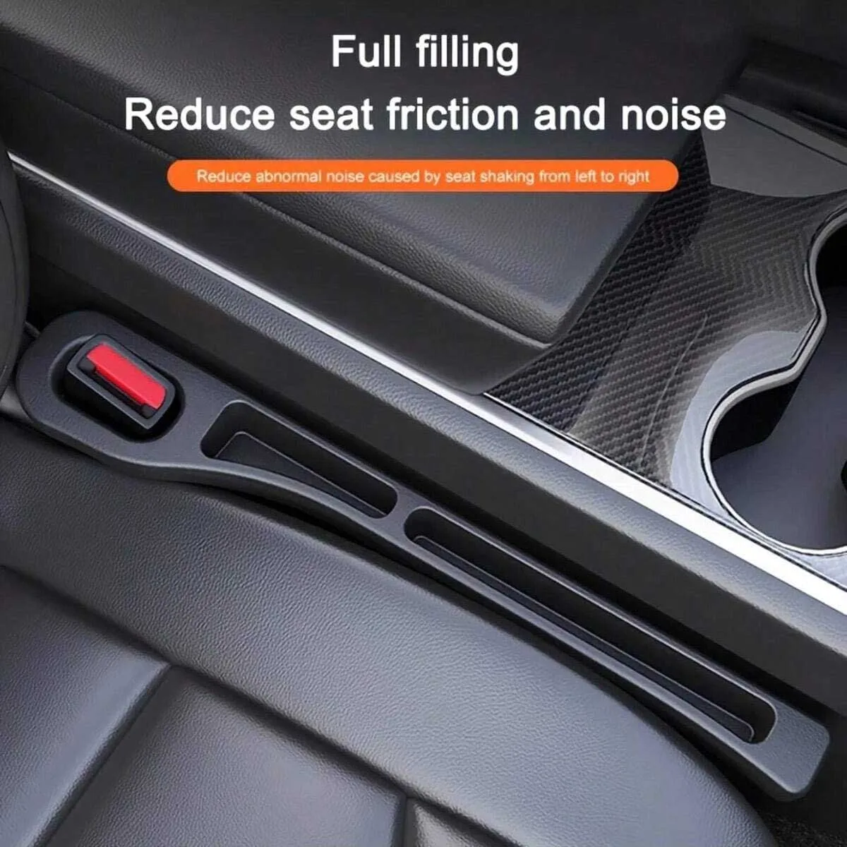 2-Pack Car Seat Gap Filler Plugs, Anti-Drop, Grooved Design, Multiple Color Options, Can Be Used to Organize Items in the Car