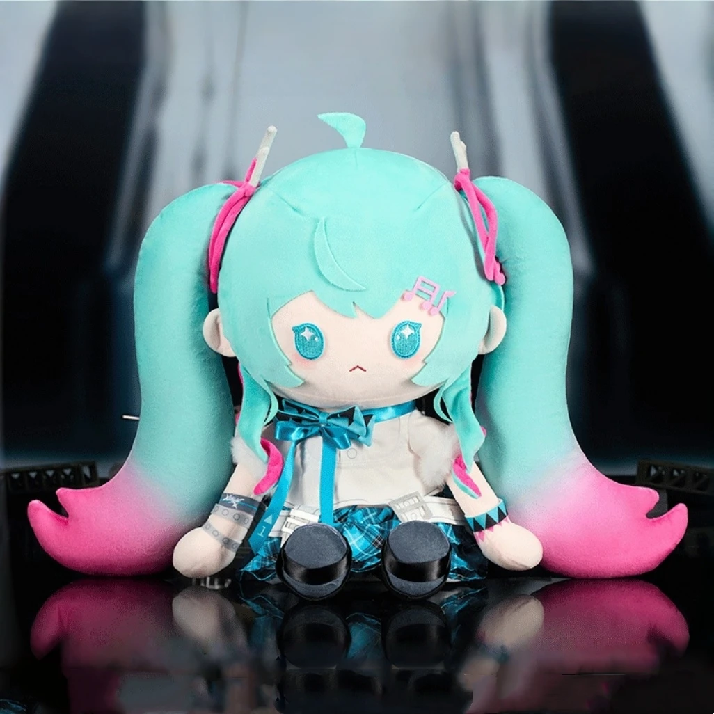 本物の初音ミクスパークシリーズ-40-センチメートルぬいぐるみおもちゃアニメグッズアニメファンのための装飾ぬいぐるみギフト