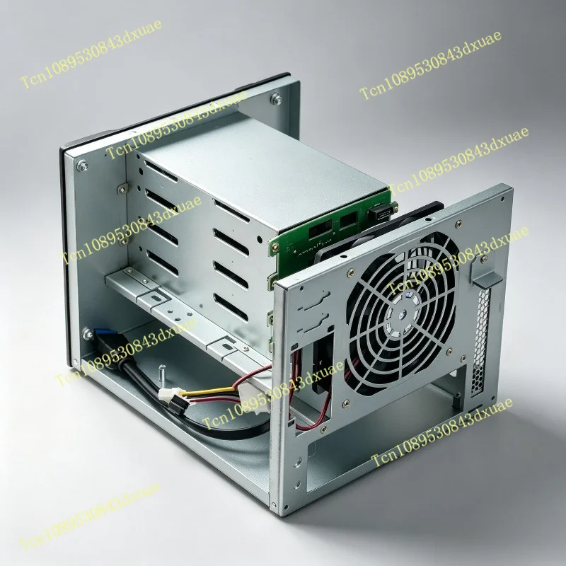 NAS Storage Chassis 4 Bay Hot Swap Hard Drive Bays Mini ITX Server Case Aluminum Front Panel For Home Data Backup