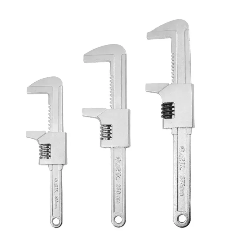 Automotive wrench, large opening adjustable wrench, multifunctional right angle adjustable wrench, water pipe wrench