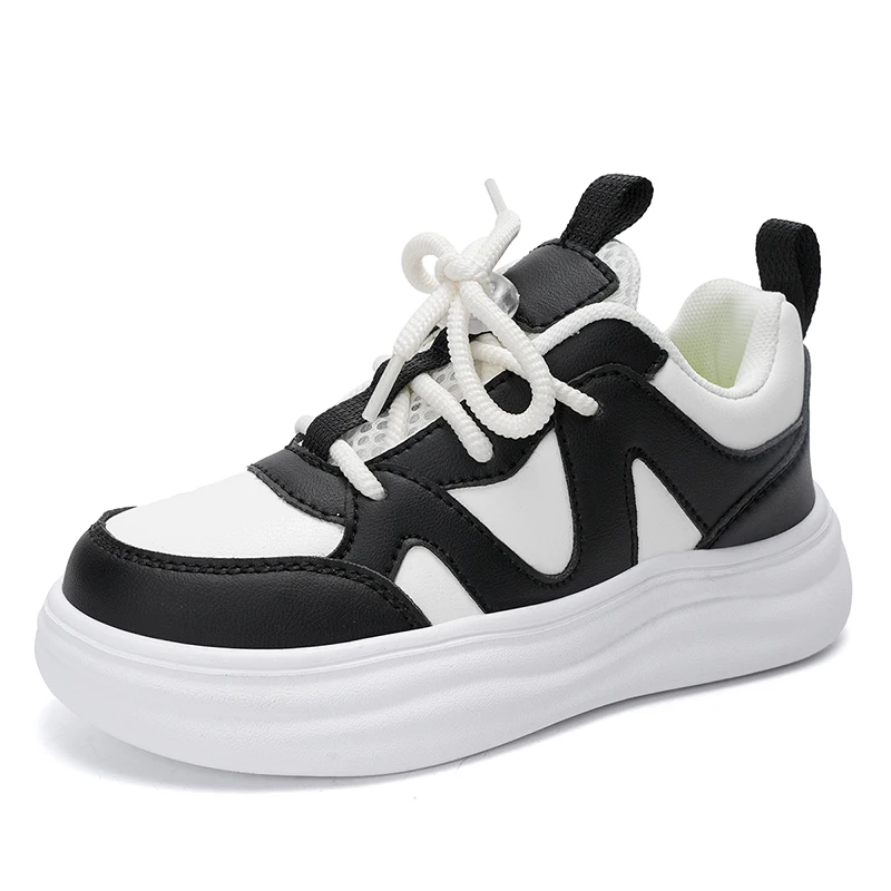 

Новые детские кроссовки 2026 года: модные, легкие, на толстой подошве, из высококачественной кожи, для повседневного спорта и бега