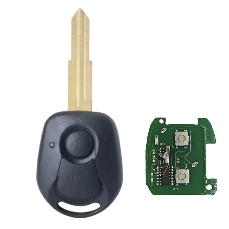 DIYKEY 433.92MHz 447MHz 315MHz 4 d60 Chip do Ssangyong Actyon Kyron Rexton z głową do samochodu wymiana klucza inteligentny pilot 2 przyciski brelok