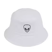 2024 Black White Solid Alien Bucket Hat Unisex Men Women Summer Panama Cap Beach Sun Fishing  Hat - AliExpress 