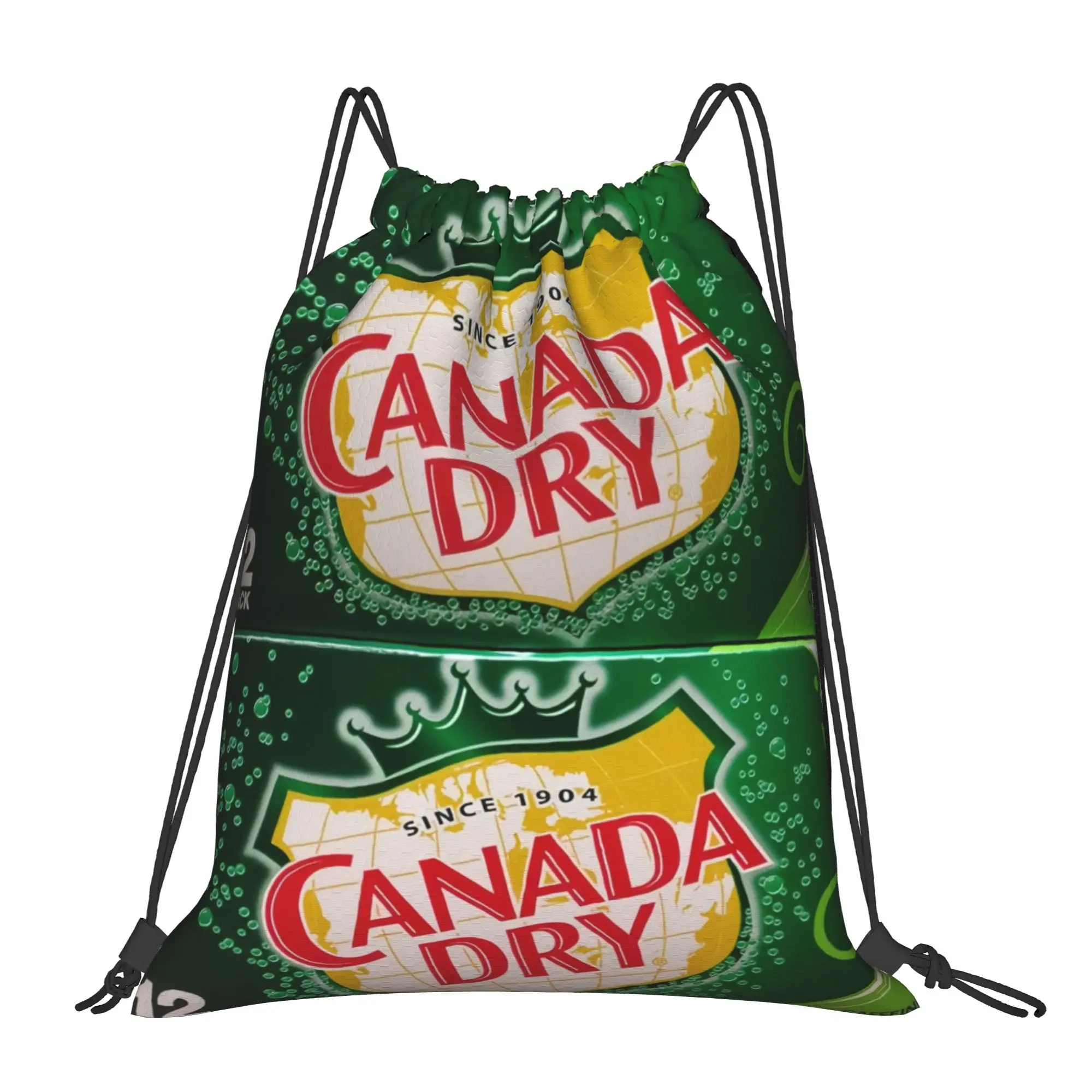 

Набор из 12 упаковок Canada Dry без кофеина, портативные спортивные сумки-рюкзаки на шнурке, рюкзаки для езды на велосипеде, рюкзаки для хранения в спортзале
