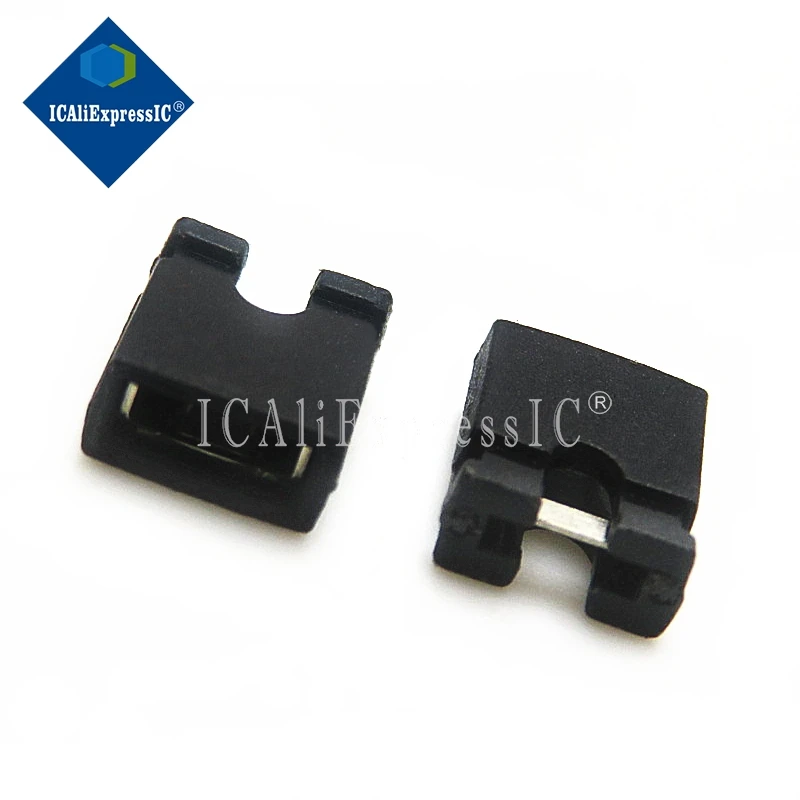 100pcs/lot 2.54mm Circuit Board Jumper Cap Shunts Short Circuit Cap Computer Jumpers Shunt Cap In Stock