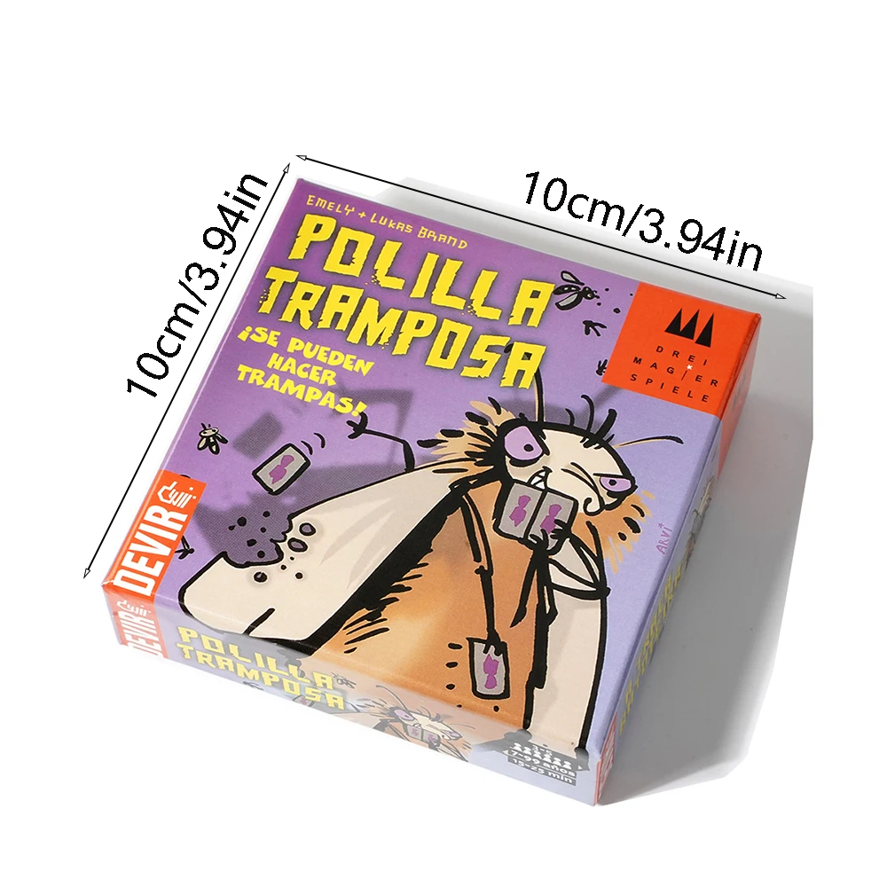Juego de Cartas Polilla Tramposa Devir Juego de Mesa مألوف Divertido onde se Permite Hacer Trampas para Niños y Adultos