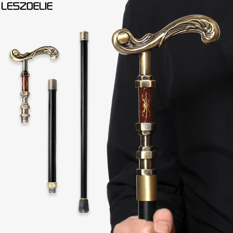 elegant-bronze-handle-walking-cane-for-men-and-women-decorative-noble-pattern-luxury-fashionable-vintage-walking-stick