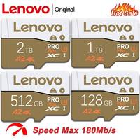 Lenovo 256GB 2TB 1TB SDXC UHS-II Card, 300MB/s Ultra-Fast for DSLR/4K Camera, Shockproof & Temperature Proof - Pro Photographer