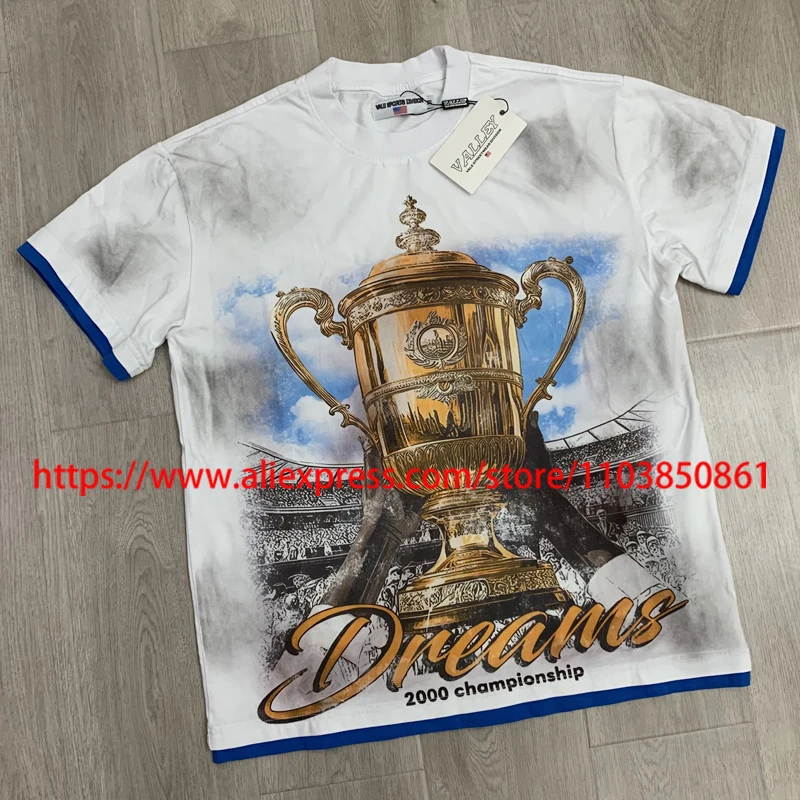

Streetwear VALLEY T-shirt High-quality Casual Summer Trendy Men Women Tops Hip Hop Fashion Sports VALE Short Sleeves