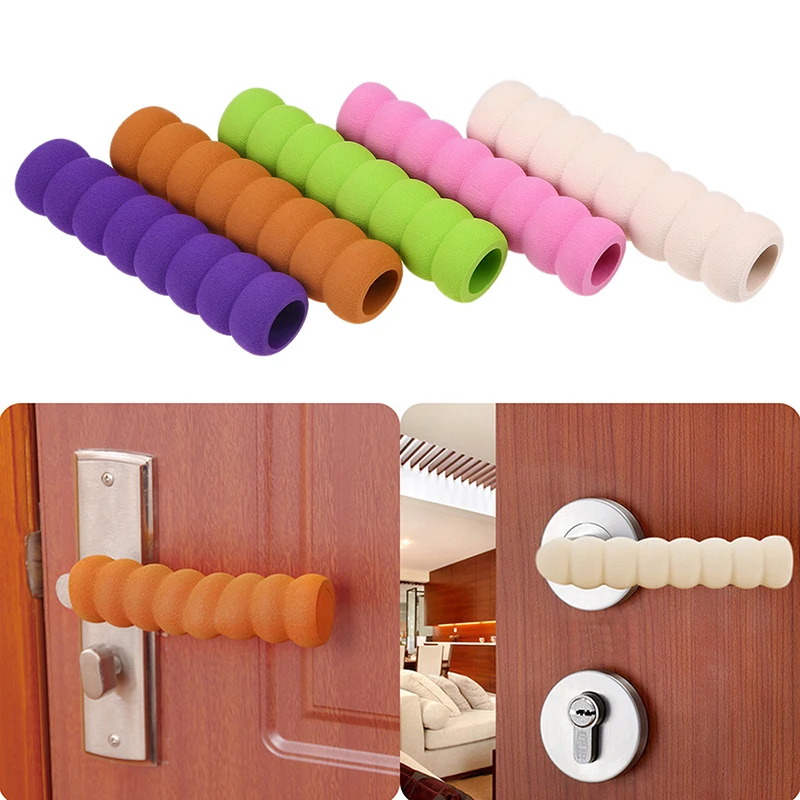 5PCS Door Knob Covers Door Handle Foam Safety Practical Static-free for Kid Household Baby Protector Supplies Rubber Crash Pad