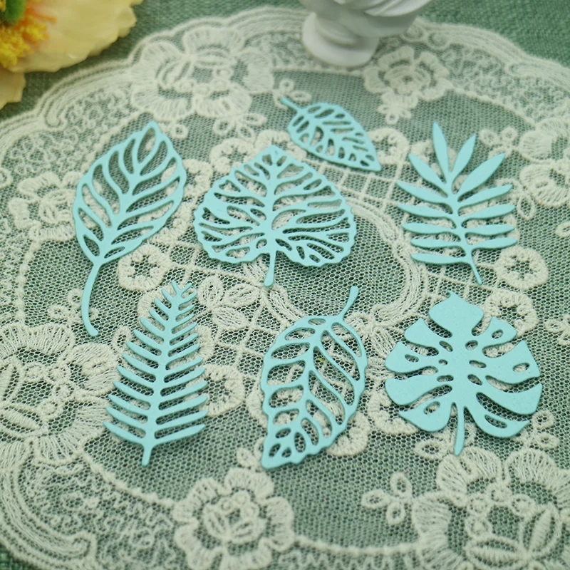 Leaf 7 Cutting Dies Embossing Scrapbook Papercutting Greeting Cards Knife Mold Decorative Crafts Punch Stencil cutting dies 2024