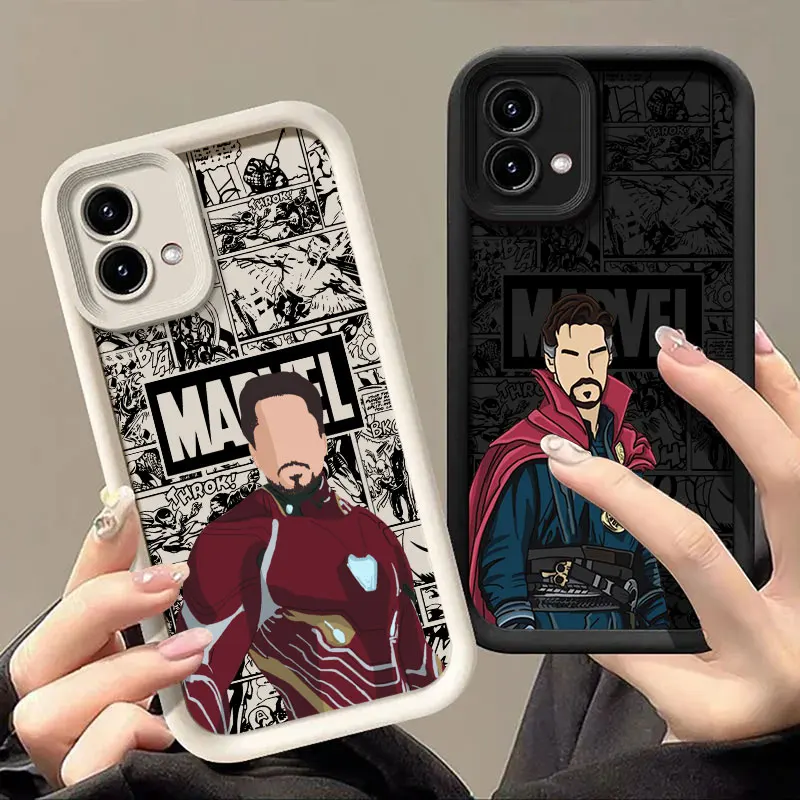 

Marvel Heroes Faceless Phone Case For Motorola Moto Edge 60 50 Fusion 40 G85 G84 G75 G54 G53 G35 G34 G22 G15 G14 E40 E32 Funda