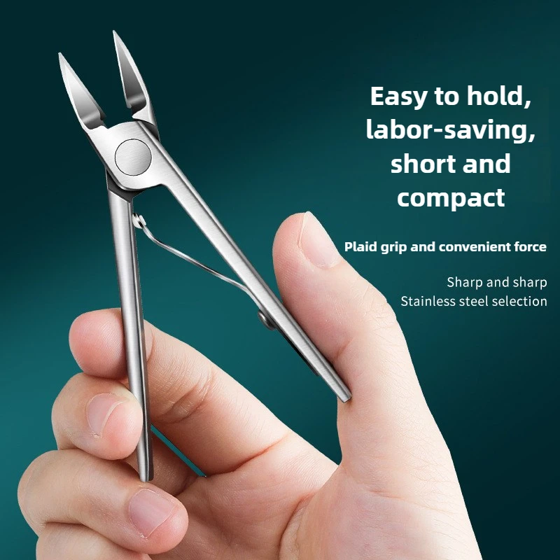 Thick Nail Professional Nail Clipper with Stainless Steel Body for Nail Care and Removing Ingrown Nails 1pcs image 3