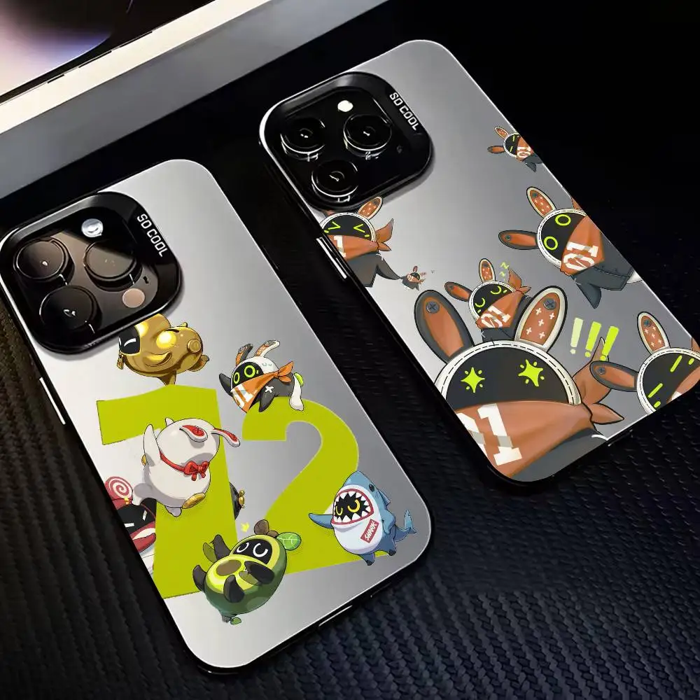 

Z-Zenless Z-Zone Z-Zero Phone Case For iPhone17,16,15,14,13,12,11 Plus,Pro Max Black Candy silver phone case