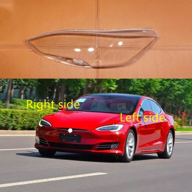 For Tesla Model S 2014 2015 2016 2017 2018 2019 2020 2021 2022 Car Headlight Cover Headlight Shell Headlamp Lens Auto Shell