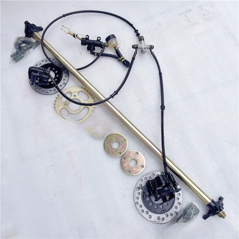 DIY DIY three-wheel, four-wheel motorcycle, ATV kart, modified rear axle,  with dual disc brakes, rear axle with three holes