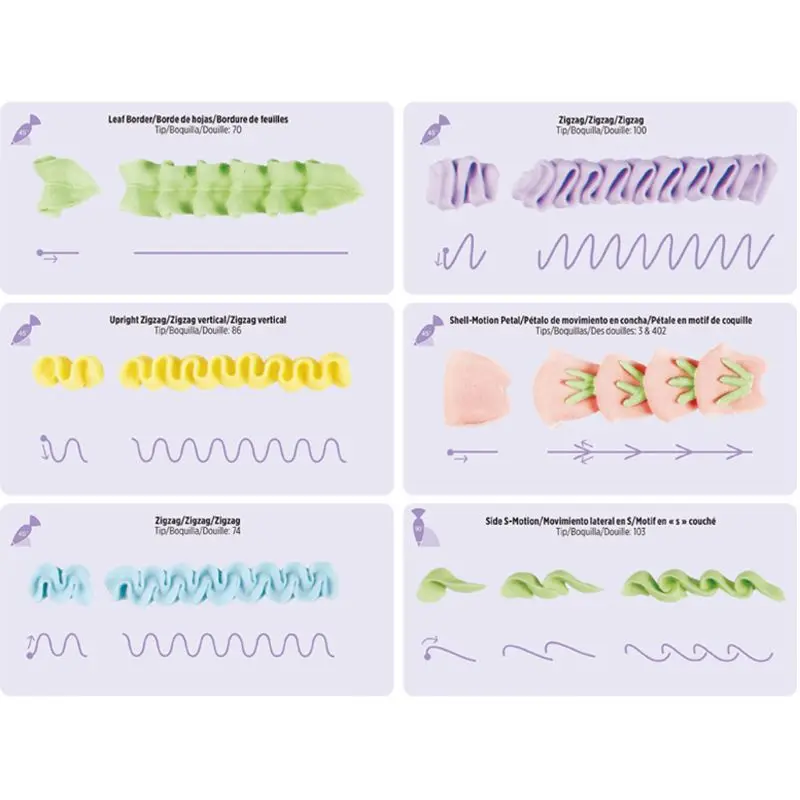 Cake Icing Piping DIY Drawing Board Template Paper Practice Cardboard Paste Fondant Cream Decorating