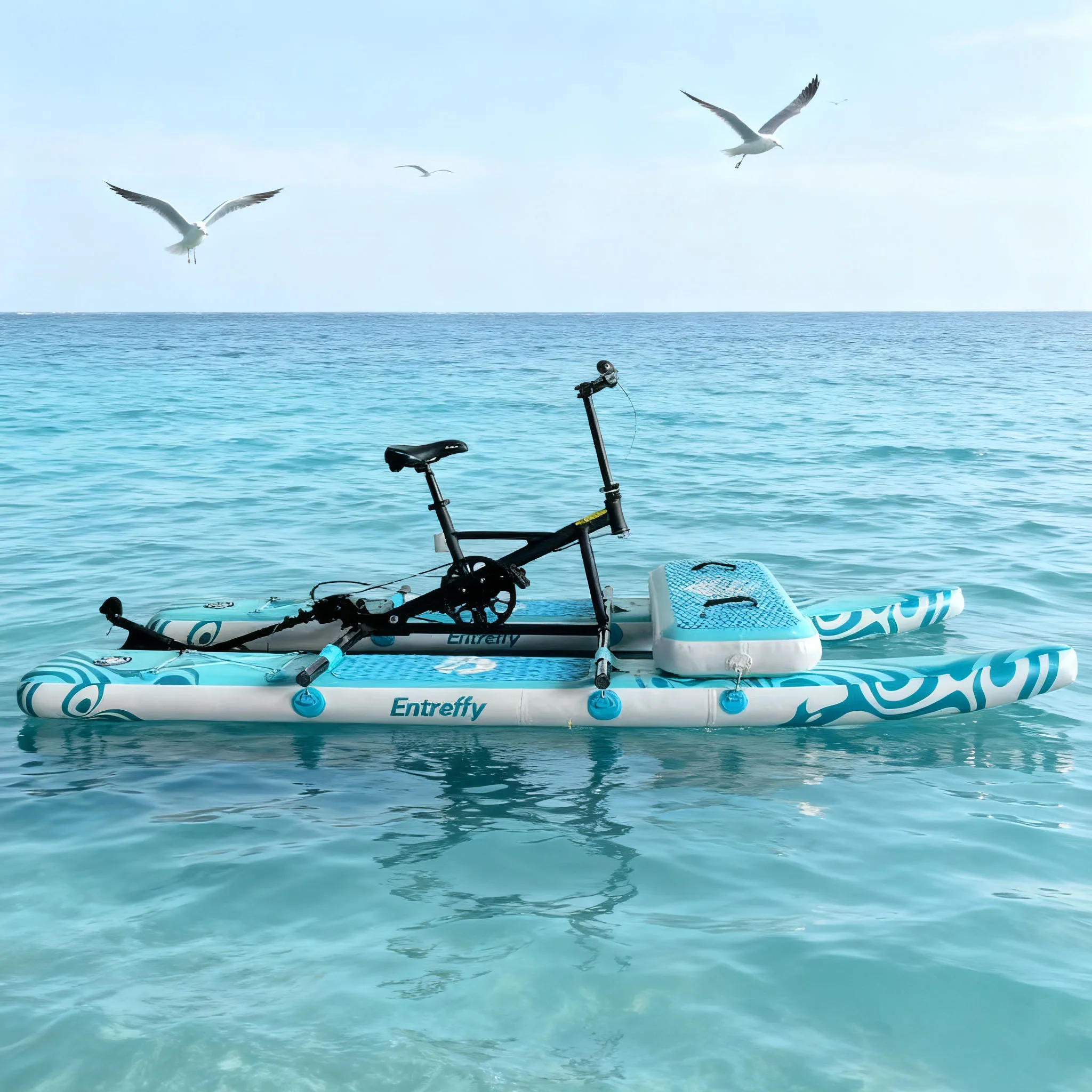 

Надувной водный велосипед Airo Favorite New: легкий, быстро надуваемый, из нержавеющей стали, для взрослых