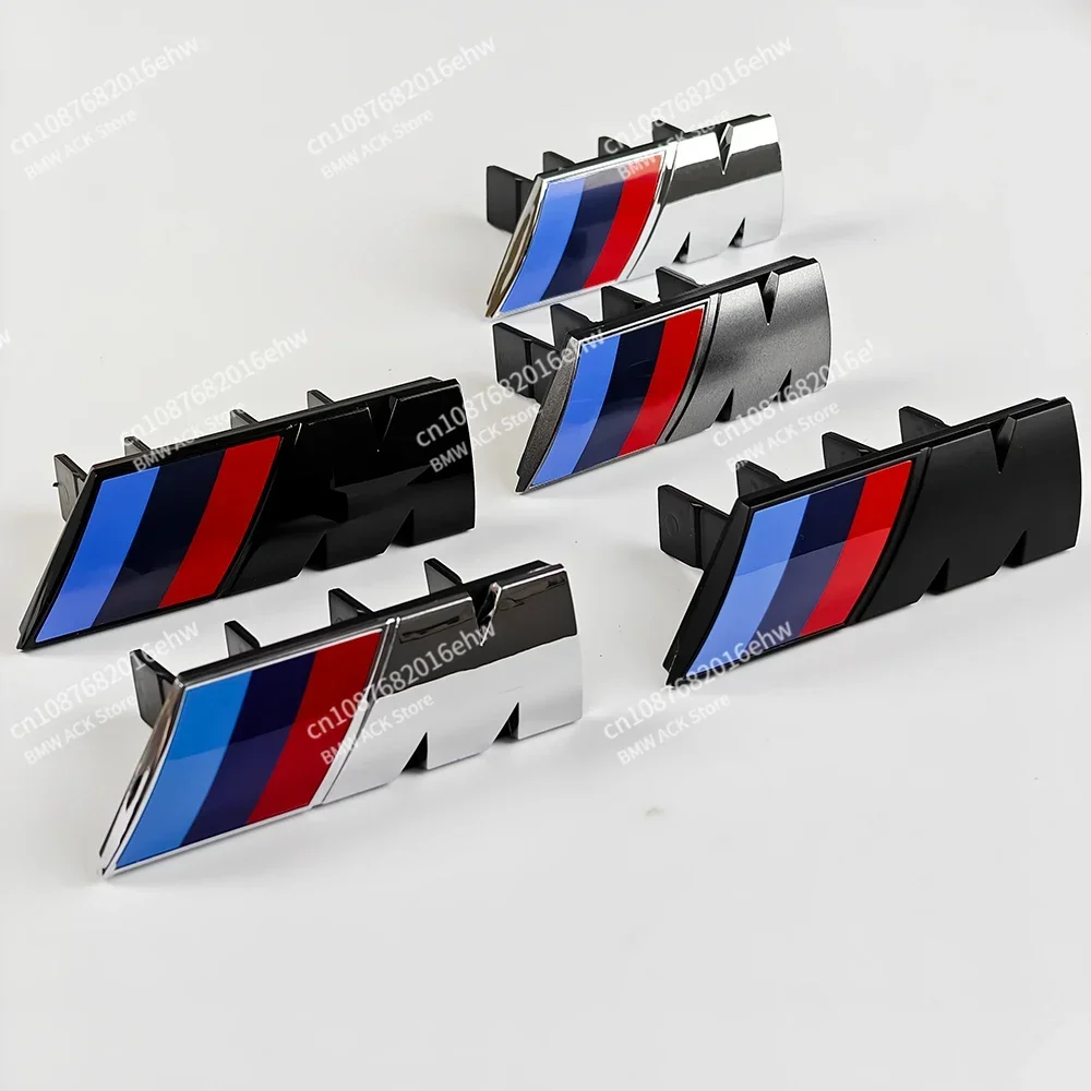 For BMW M Logo X1 X2 X3 X4 X5 X6 F48 G01 E84 E83 F39 F10 F30 G11 G07 G86 G80 G60 E60 E46 3D Car Front Grille Badge Emblem