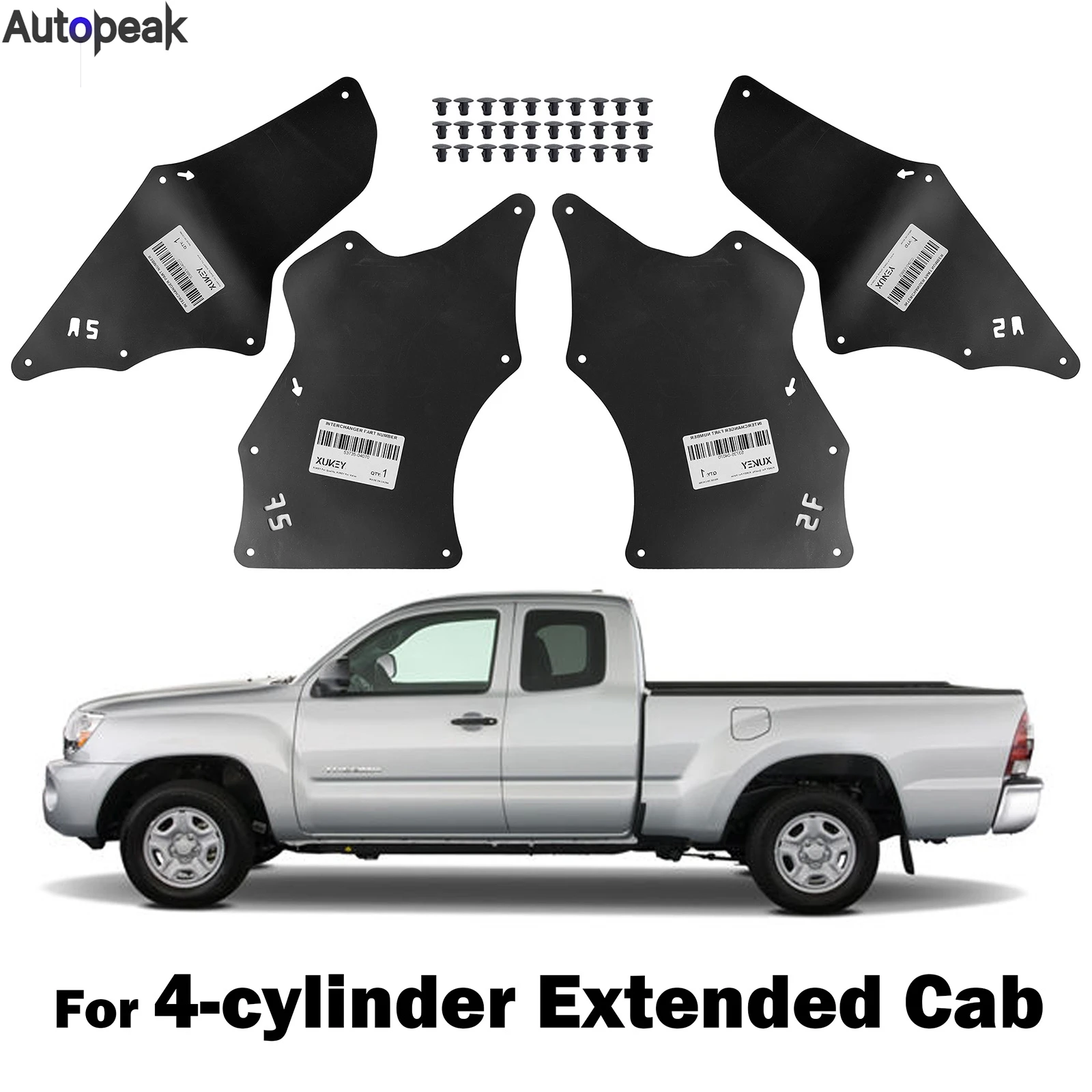 

4 шт., брызговики для Toyota Tacoma 2005-2015 53883 л L4