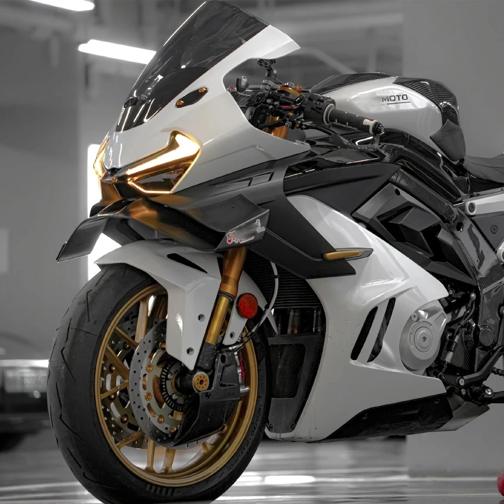 2024+ Fit For CFMOTO 675SR Front Spoiler Lower Spoiler Lower Lip GP Wing Downforce Naked Frontal Spoilers 675SR-R 2024 2025