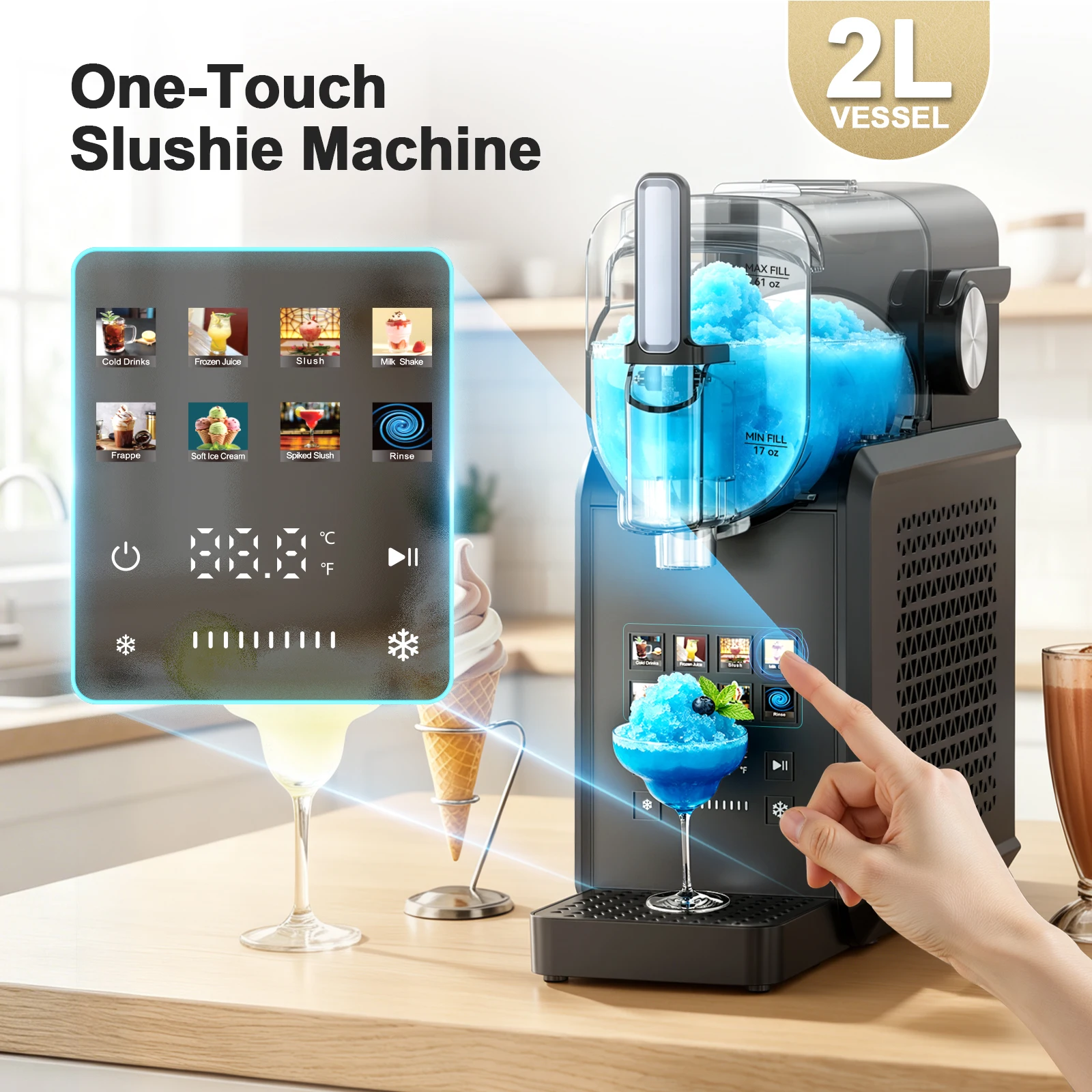 เครื่องทำสเลอชี 2-in-1 ความจุข - Slushy Machine บทวิจารณ์และราคา