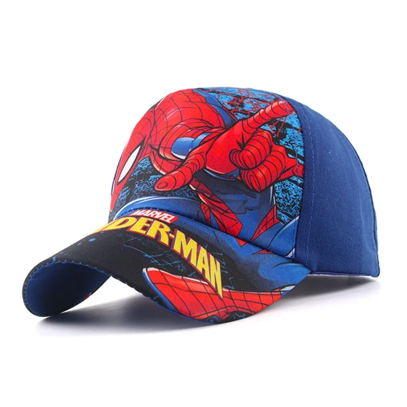 Summer Spring Disney Spiderman Anime Kids Brand Hat Boy Girl Travel Caps Spider Man Children Baseball Caps Baby Accessories