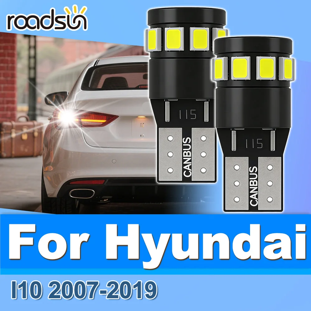 

Roadsun 2PCS Canbus LED License Plate Lamp Parking Light Bulbs For Hyundai I10 2007 2008 2009 2010 2011 2012 2013 2014 2015-2019